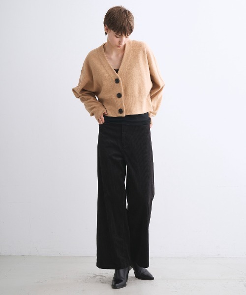 フェルトセーター カーディガン（カーディガン/ボレロ）｜three