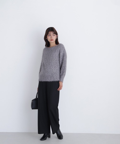 NATURAL BEAUTY BASIC（ナチュラルビューティーベーシック）の「◇【Oggi・sweet掲載】【ちょうど、いい服】楽してごめん！はくだけきちんと見えパンツ（その他パンツ・レディース・ベージュ/チャコールグレー/オフホワイト/ブラック・SMALL/MEDIUM/LARGE/P/S）」の16枚目の写真