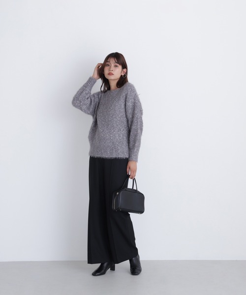 NATURAL BEAUTY BASIC（ナチュラルビューティーベーシック）の「◇【Oggi・sweet掲載】【ちょうど、いい服】楽してごめん！はくだけきちんと見えパンツ（その他パンツ・レディース・ベージュ/チャコールグレー/オフホワイト/ブラック・SMALL/MEDIUM/LARGE/P/S）」の20枚目の写真