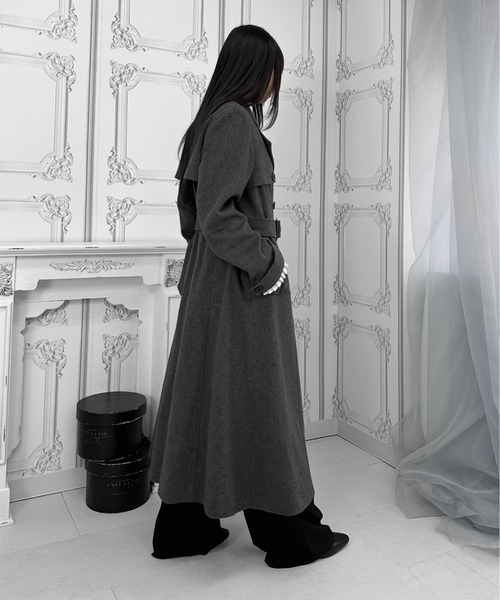 LVEU.】ウールトレンチコート / アウター コート 羽織 トレンチ ウール