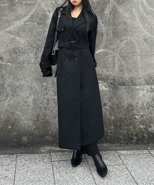 LVEU.】ウールトレンチコート / アウター コート 羽織 トレンチ ウール