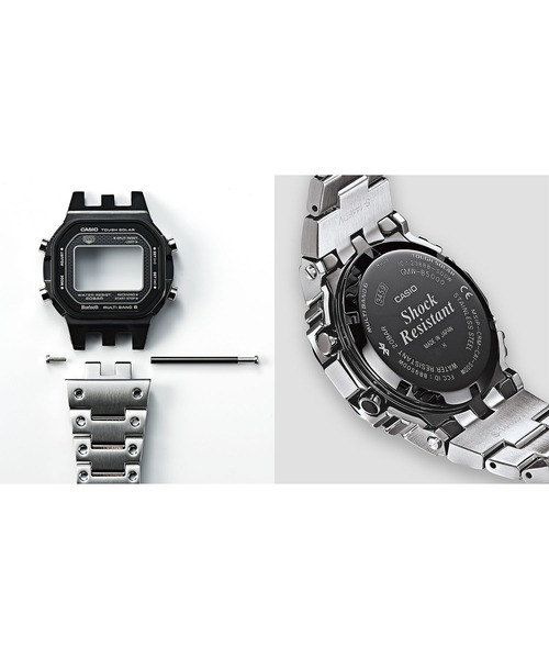 G-SHOCK(ジーショック)の「フルメタルケース / スマートフォンリンク&電波ソーラー / GMW-B5000BT-1JF(デジタル腕時計・メンズ・ブラック×シルバー・FREE)」の11枚目の写真
