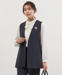 【セットアップ対応】セラテリーダブルクロス ジレ