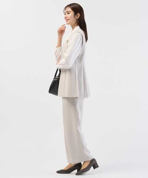 J.PRESS(ジェイプレス)の「【セットアップ対応】セラテリーダブルクロス ジレ(その他アウター・レディース・ネイビー系/ベージュ系/ブラック系・F)」の15枚目の写真