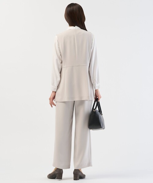 J.PRESS(ジェイプレス)の「【セットアップ対応】セラテリーダブルクロス ジレ(その他アウター・レディース・ネイビー系/ベージュ系/ブラック系・F)」の16枚目の写真