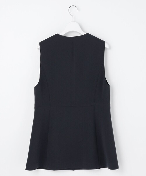 J.PRESS(ジェイプレス)の「【セットアップ対応】セラテリーダブルクロス ジレ(その他アウター・レディース・ネイビー系/ベージュ系/ブラック系・F)」の5枚目の写真