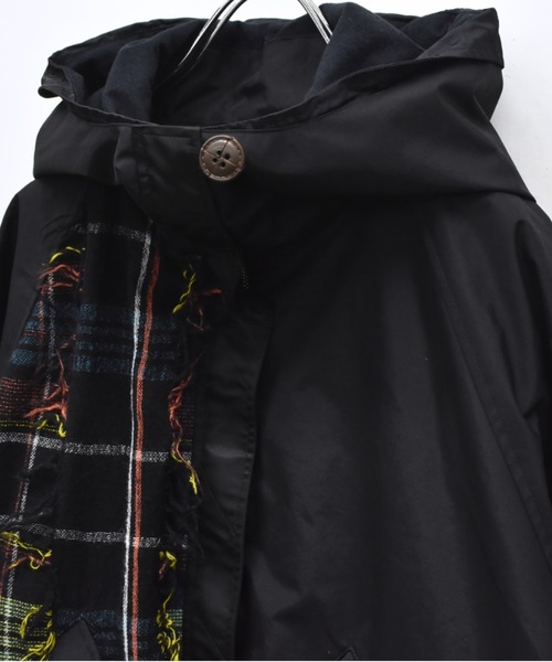 STOF（ストフ）の「STOF/ストフ/WOOL MIX PULLOVER COAT（モッズコート・メンズ・ブラック・M/S）」の8枚目の写真