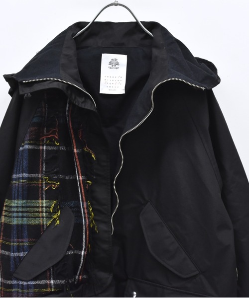 STOF（ストフ）の「STOF/ストフ/WOOL MIX PULLOVER COAT（モッズコート・メンズ・ブラック・M/S）」の10枚目の写真