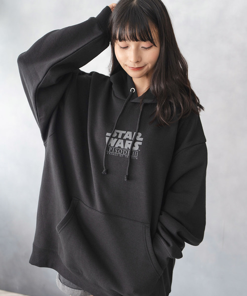 STAR WARS（スターウォーズ）の「スター・ウォーズ エピソード3 シスの復讐 裏起毛パーカー Star Wars Episode III Revenge of the Sith（パーカー・メンズ・ブラック・M/L）」の8枚目の写真