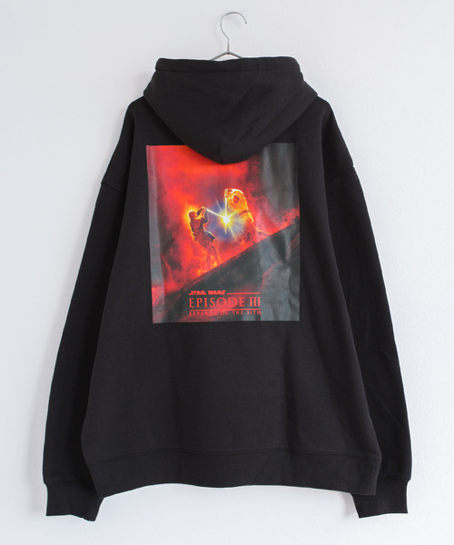 STAR WARS（スターウォーズ）の「スター・ウォーズ エピソード3 シスの復讐 裏起毛パーカー Star Wars Episode III Revenge of the Sith（パーカー・メンズ・ブラック・M/L）」の3枚目の写真