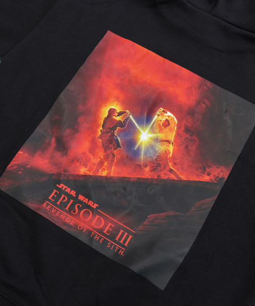 STAR WARS（スターウォーズ）の「スター・ウォーズ エピソード3 シスの復讐 裏起毛パーカー Star Wars Episode III Revenge of the Sith（パーカー・メンズ・ブラック・M/L）」の5枚目の写真