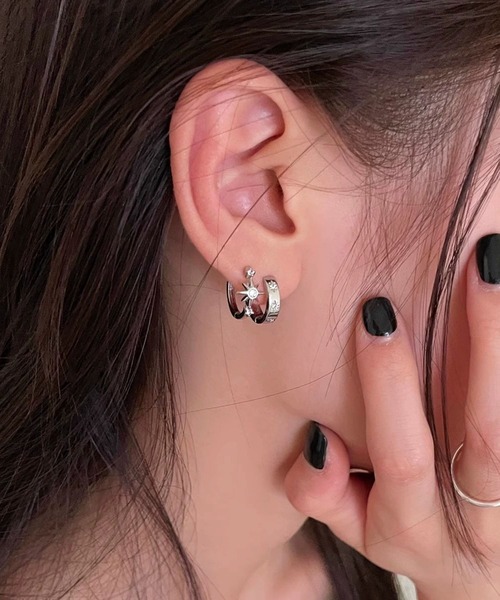 セール】【456703】クロスモチーフフープピアス/ペア(RZ)(ピアス セール】【456703】クロスモチーフフープピアス/ペア(RZ)(ピアス