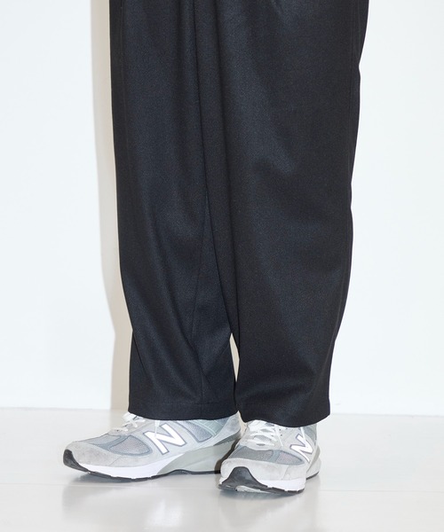 CITY TOKYO（シティトウキョウ）の「【CITY TOKYO/シティートーキョー】Warm-flex ﾜｲﾄﾞﾃｰﾊﾟｰﾄﾞﾊﾟﾝﾂ（スラックス・メンズ・ブラック/ダークブラウン・1/2）」の17枚目の写真