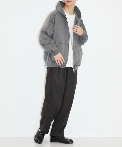 CITY TOKYO（シティトウキョウ）の「【CITY TOKYO/シティートーキョー】Warm-flex ﾜｲﾄﾞﾃｰﾊﾟｰﾄﾞﾊﾟﾝﾂ（スラックス・メンズ・ブラック/ダークブラウン・1/2）」の9枚目の写真