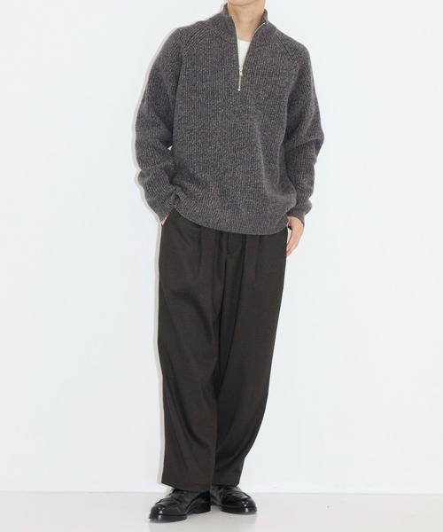 CITY TOKYO（シティトウキョウ）の「【CITY TOKYO/シティートーキョー】Warm-flex ﾜｲﾄﾞﾃｰﾊﾟｰﾄﾞﾊﾟﾝﾂ（スラックス・メンズ・ブラック/ダークブラウン・1/2）」の10枚目の写真