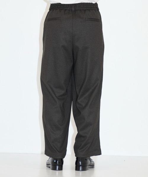 CITY TOKYO（シティトウキョウ）の「【CITY TOKYO/シティートーキョー】Warm-flex ﾜｲﾄﾞﾃｰﾊﾟｰﾄﾞﾊﾟﾝﾂ（スラックス・メンズ・ブラック/ダークブラウン・1/2）」の3枚目の写真