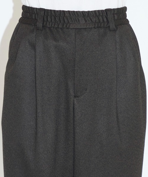 CITY TOKYO（シティトウキョウ）の「【CITY TOKYO/シティートーキョー】Warm-flex ﾜｲﾄﾞﾃｰﾊﾟｰﾄﾞﾊﾟﾝﾂ（スラックス・メンズ・ブラック/ダークブラウン・1/2）」の4枚目の写真
