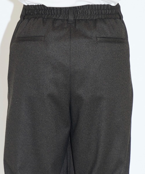 CITY TOKYO（シティトウキョウ）の「【CITY TOKYO/シティートーキョー】Warm-flex ﾜｲﾄﾞﾃｰﾊﾟｰﾄﾞﾊﾟﾝﾂ（スラックス・メンズ・ブラック/ダークブラウン・1/2）」の6枚目の写真