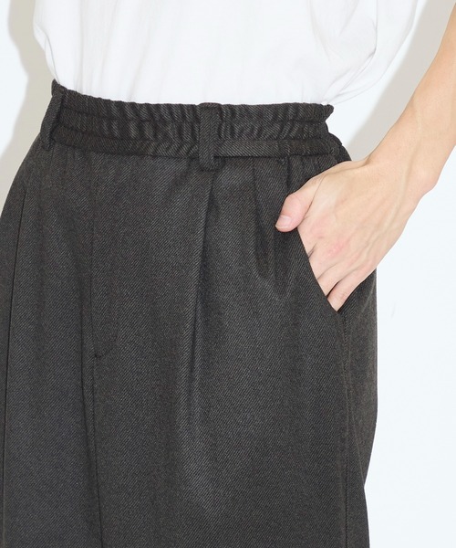 CITY TOKYO（シティトウキョウ）の「【CITY TOKYO/シティートーキョー】Warm-flex ﾜｲﾄﾞﾃｰﾊﾟｰﾄﾞﾊﾟﾝﾂ（スラックス・メンズ・ブラック/ダークブラウン・1/2）」の7枚目の写真