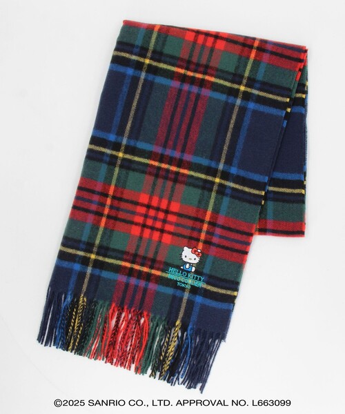 MICO COULIER（ミコクリエ）の「【HELLO KITTY × MICO COULIER】刺繍ストール（ストール/ショール・レディース・ライトグレー/オフホワイト/ブラック/グレー系その他/ブルー系その他・FREE）」の15枚目の写真