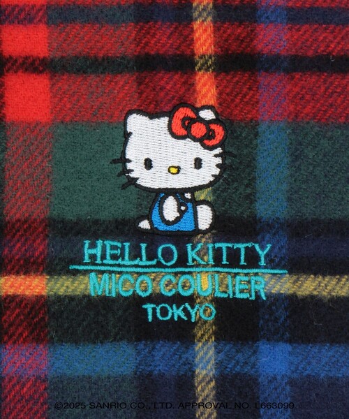 MICO COULIER（ミコクリエ）の「【HELLO KITTY × MICO COULIER】刺繍ストール（ストール/ショール・レディース・ライトグレー/オフホワイト/ブラック/グレー系その他/ブルー系その他・FREE）」の18枚目の写真