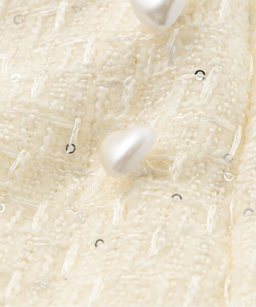 Seraph（セラフ）の「【ジュニア対応】キラキラツイードスカートパンツ（スカート・キッズ・ブラック/オフホワイト・90/100/110/120/130/140）」の11枚目の写真