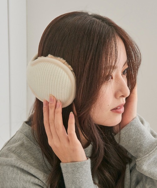 セール】【MOZ】ニットファーイヤーマフラー 469-1014（イヤーマフ