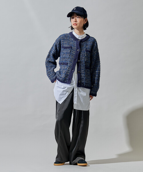 FREAK'S STORE(フリークスストア)の「Band Collar Shirt/バンドカラーシャツ(シャツ/ブラウス・レディース・ホワイト・X-LARGE/SMALL)」の3枚目の写真
