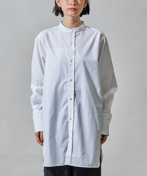 FREAK'S STORE(フリークスストア)の「Band Collar Shirt/バンドカラーシャツ(シャツ/ブラウス・レディース・ホワイト・X-LARGE/SMALL)」の13枚目の写真