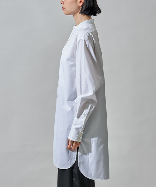 FREAK'S STORE(フリークスストア)の「Band Collar Shirt/バンドカラーシャツ(シャツ/ブラウス・レディース・ホワイト・X-LARGE/SMALL)」の14枚目の写真