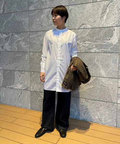 FREAK'S STORE(フリークスストア)の「Band Collar Shirt/バンドカラーシャツ(シャツ/ブラウス・レディース・ホワイト・X-LARGE/SMALL)」の18枚目の写真