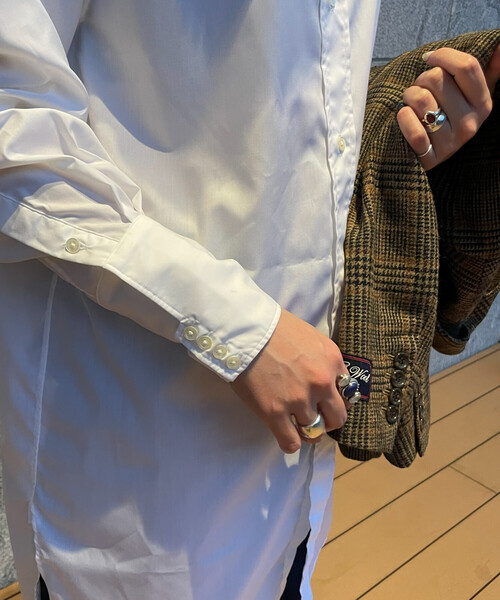 FREAK'S STORE(フリークスストア)の「Band Collar Shirt/バンドカラーシャツ(シャツ/ブラウス・レディース・ホワイト・X-LARGE/SMALL)」の19枚目の写真