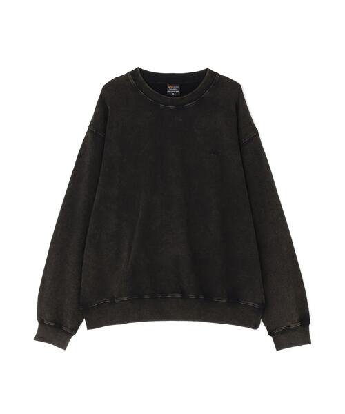 Alpha Industries(アルファインダストリーズ)の「Alpha Industries/アルファインダストリーズ/SNOW WASH CREW SWEAT/スノー ウォッシュ クルー スウェット(スウェット・メンズ・ネイビー/その他5/グレー/ブラック/オリーブ系・L/M/2XL/S/XL)」の2枚目の写真