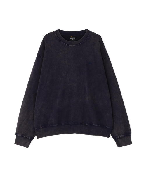 Alpha Industries(アルファインダストリーズ)の「Alpha Industries/アルファインダストリーズ/SNOW WASH CREW SWEAT/スノー ウォッシュ クルー スウェット(スウェット・メンズ・ネイビー/その他5/グレー/ブラック/オリーブ系・L/M/2XL/S/XL)」の4枚目の写真