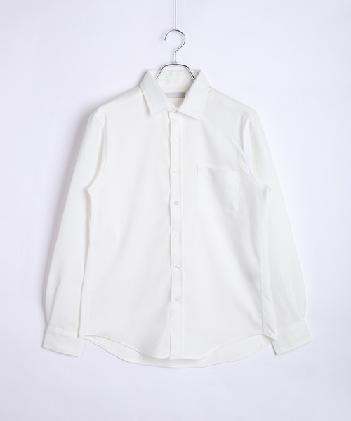 WESTSEA(ウエストシー)の「ツイルストレッチシャツ ( レギュラーカラー / バンドカラー )蓄熱放電 シワ防止(シャツ/ブラウス・メンズ・ホワイト/ブラウン/ホワイト系その他/ブラウン系その他/ネイビー/ブルー系その他/ブルー/ネイビー系・M/L/XL)」の9枚目の写真