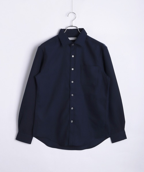 WESTSEA(ウエストシー)の「ツイルストレッチシャツ ( レギュラーカラー / バンドカラー )蓄熱放電 シワ防止(シャツ/ブラウス・メンズ・ホワイト/ブラウン/ホワイト系その他/ブラウン系その他/ネイビー/ブルー系その他/ブルー/ネイビー系・M/L/XL)」の21枚目の写真