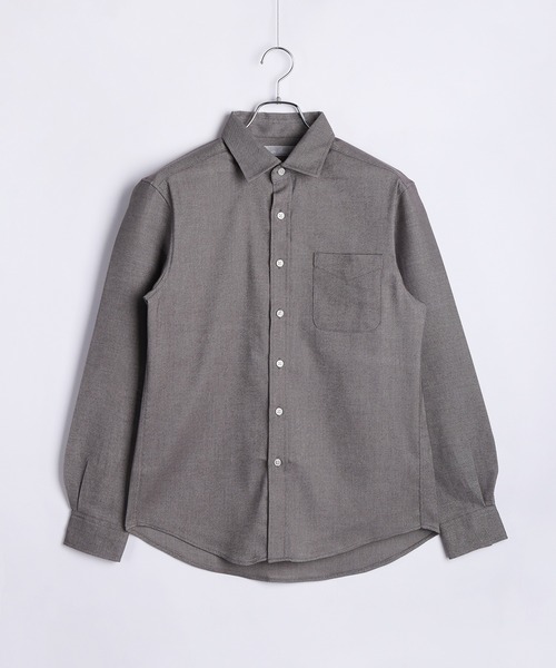 WESTSEA(ウエストシー)の「ツイルストレッチシャツ ( レギュラーカラー / バンドカラー )蓄熱放電 シワ防止(シャツ/ブラウス・メンズ・ホワイト/ブラウン/ホワイト系その他/ブラウン系その他/ネイビー/ブルー系その他/ブルー/ネイビー系・M/L/XL)」の15枚目の写真