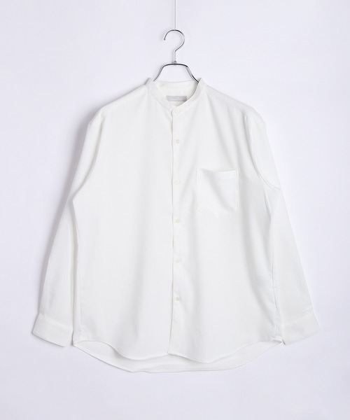 WESTSEA(ウエストシー)の「ツイルストレッチシャツ ( レギュラーカラー / バンドカラー )蓄熱放電 シワ防止(シャツ/ブラウス・メンズ・ホワイト/ブラウン/ホワイト系その他/ブラウン系その他/ネイビー/ブルー系その他/ブルー/ネイビー系・M/L/XL)」の12枚目の写真