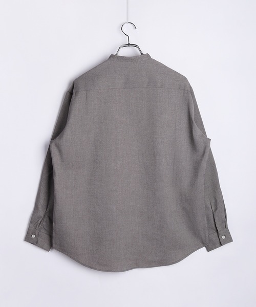 WESTSEA(ウエストシー)の「ツイルストレッチシャツ ( レギュラーカラー / バンドカラー )蓄熱放電 シワ防止(シャツ/ブラウス・メンズ・ホワイト/ブラウン/ホワイト系その他/ブラウン系その他/ネイビー/ブルー系その他/ブルー/ネイビー系・M/L/XL)」の19枚目の写真