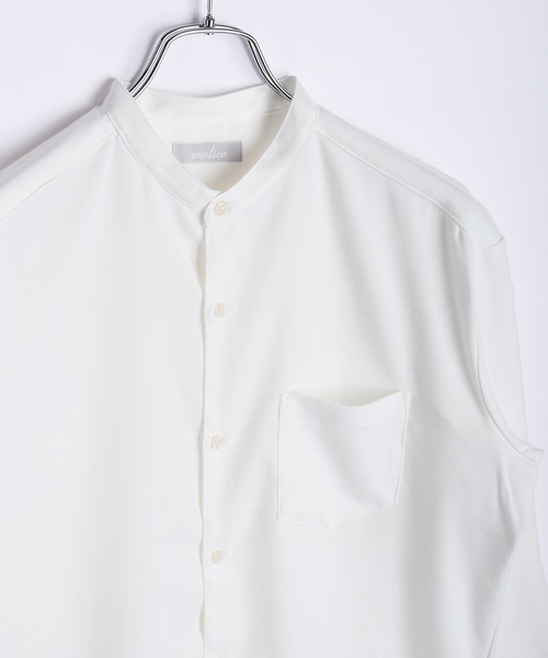 WESTSEA(ウエストシー)の「ツイルストレッチシャツ ( レギュラーカラー / バンドカラー )蓄熱放電 シワ防止(シャツ/ブラウス・メンズ・ホワイト/ブラウン/ホワイト系その他/ブラウン系その他/ネイビー/ブルー系その他/ブルー/ネイビー系・M/L/XL)」の14枚目の写真