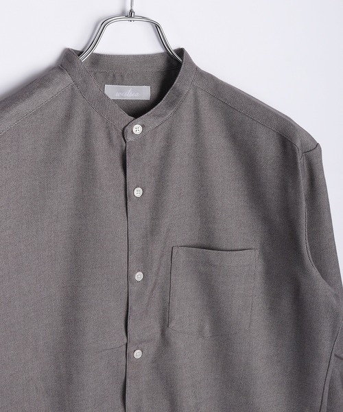 WESTSEA(ウエストシー)の「ツイルストレッチシャツ ( レギュラーカラー / バンドカラー )蓄熱放電 シワ防止(シャツ/ブラウス・メンズ・ホワイト/ブラウン/ホワイト系その他/ブラウン系その他/ネイビー/ブルー系その他/ブルー/ネイビー系・M/L/XL)」の20枚目の写真