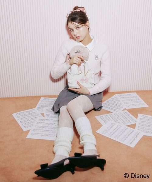 JILL by JILL STUART(ジルバイジルスチュアート)の「Disney Marie/ラウンドポーチ(ポーチ・レディース・ピンク/ホワイト・FREE)」の8枚目の写真