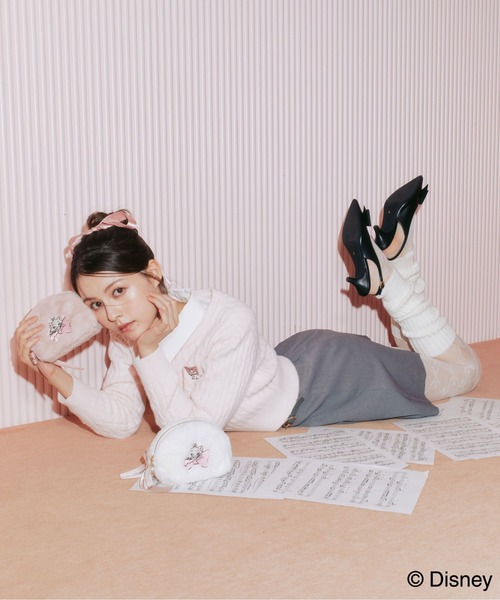 JILL by JILL STUART(ジルバイジルスチュアート)の「Disney Marie/ラウンドポーチ(ポーチ・レディース・ピンク/ホワイト・FREE)」の7枚目の写真