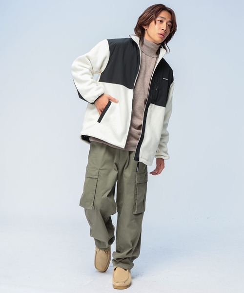 GERRY (ジェリー) フリースナイロン フルジップ ジャケット（ブルゾン