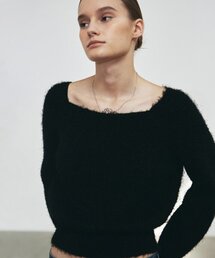ANGORA PULLOVER KNIT_BLACK