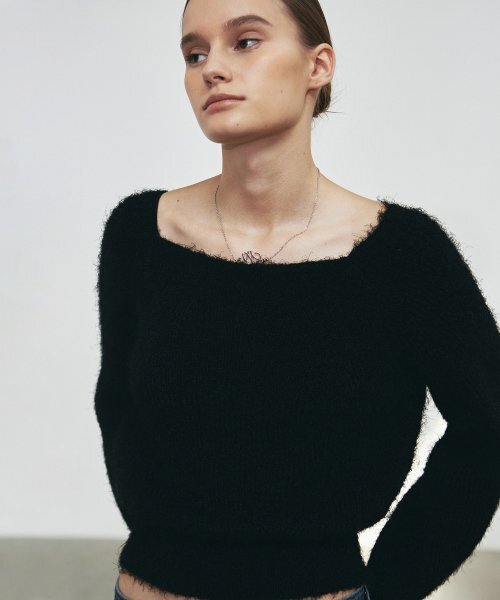 NICK&NICOLE(ニックアンドニコール)の「ANGORA PULLOVER KNIT_BLACK(ニット/セーター・レディース・その他・FREE)」の1枚目の写真