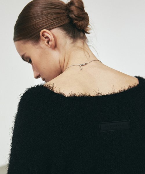 NICK&NICOLE(ニックアンドニコール)の「ANGORA PULLOVER KNIT_BLACK(ニット/セーター・レディース・その他・FREE)」の2枚目の写真