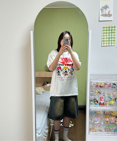 DIMITRI BLACK(ディミトリブラック)の「バイオウォッシングカーペンターバミューダデニムパンツ_イエローワッシング(その他パンツ・レディース・その他・LARGE/X-LARGE/XX-LARGE/SMALL/MEDIUM)」の11枚目の写真