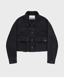 Fallett（ファレット）の「ディストロイドデニムジャケットブラック（デニムジャケット）」