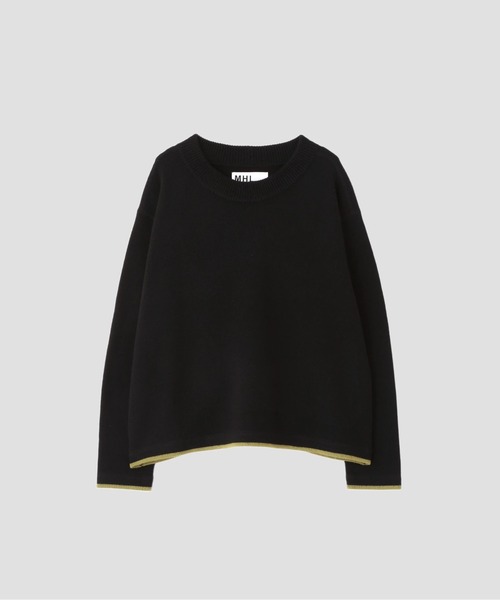 MHL.（エムエイチエル）の「PURE WOOL（ニット/セーター・レディース・ブラック/ブルー・2）」の5枚目の写真